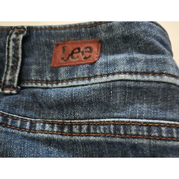 Lee Relaxed Fit Straight Leg Mid Rise‎ Jeans Blue Women’s Size 28 - Picture 7 of 9